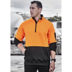 Unisex Hi Vis 1/2 Zip Pullover