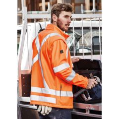 Unisex Hi Vis X Back 2 In 1 Softshell Jacket
