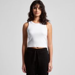AS Colour Women's Organic Rib Crop Tank