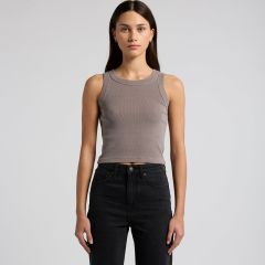 AS Colour Women's Faded Organic Rib Crop Tank