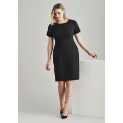 Women's Comfort Wool Stretch Short Sleeve Shift Dress
