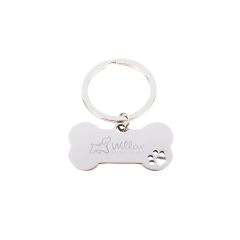 Dog Bone Keytag