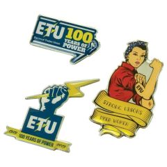 Full Colour Print Epoxy Dome Lapel Pins