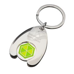 Trolley Coin Holder Keyring