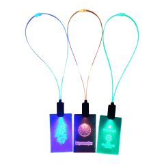 Bespoke LED Lanyard w/ Illuminating Cable