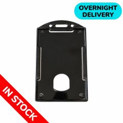 In Stock Rigid Open Face ID Holder Black