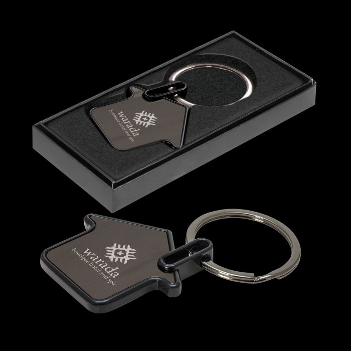 Make your move leather keyring pink – green with envy nz