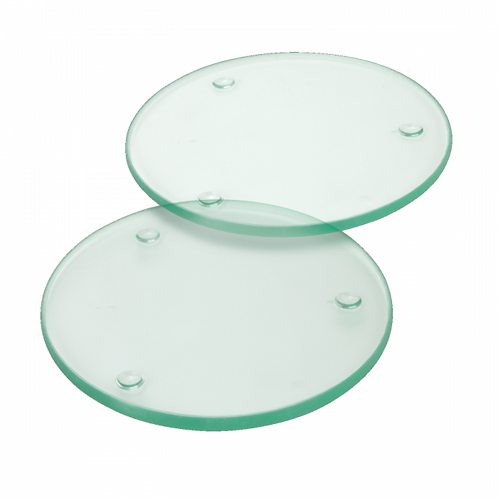 Glass on sale coaster set
