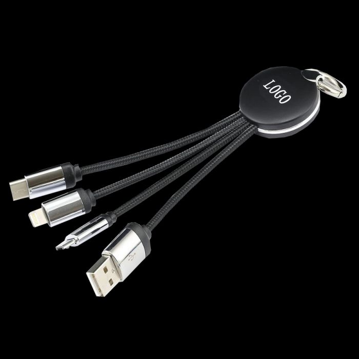 Light Up Logo Multi USB Charging Cable Custom Branded At LOW Prices