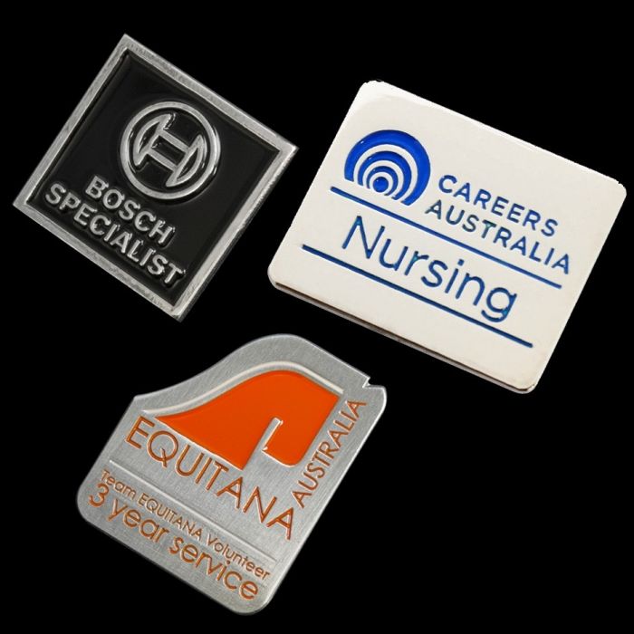 Simple Stamped Enamel Filled Lapel Pins, Custom Branded NZ