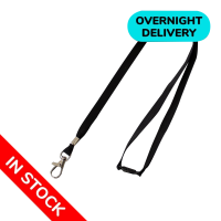 In Stock Black 10mm Safety Release Lanyard