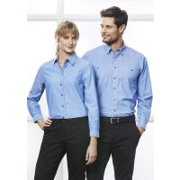 Womens Chambray Long Sleeve Shirt