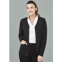 Womens Button Front Knit Cardigan