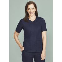 Womens Parks Zip Front Crossover Scrub Top
