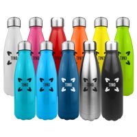 Komo Shiny Stainless Steel Drink Bottle Single Wall