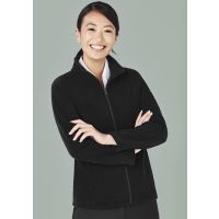 Womens Plain Micro Fleece Jacket