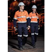 Womens Orange Flame Taped Cargo Pant