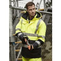 Mens Orange Flame Arc Rated Antistatic Waterproof Jacket