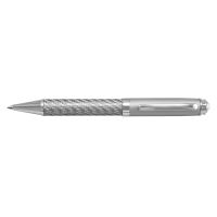 Silver Carbon Fibre Ballpoint Pen