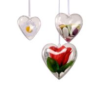 Clear Heart Shaped Ornament