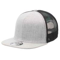 Heathered Flat Peak Trucker