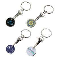 Screen Print Dome Finish Trolley Coins