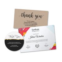 Appreciation Cards & Certificates