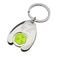 Trolley Coin Holder Keyring