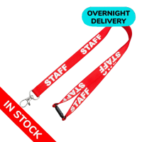 In Stock Pre-Printed Staff Lanyards