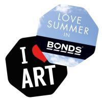 Octagon Button Badge