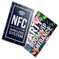 Printed Flat Sticker RFID Card