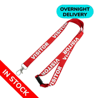 In Stock Pre-Printed Visitor Lanyards