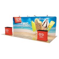 6m S-Curve Stretch Fabric Wall