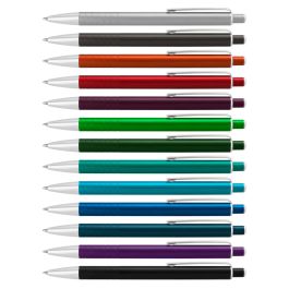 Toledo pen, a retractable matte anodised aluminium ballpoint pen