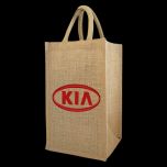 Four Bottle Jute Tote Bag