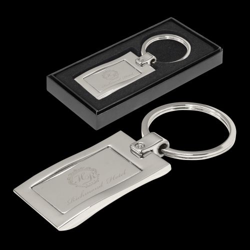 Wave Metal Key Ring