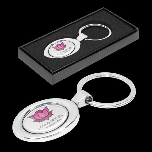 Oval Metal Key Ring