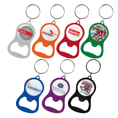 Chevron Bottle Opener Key Ring