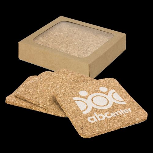 Oakridge Cork Coaster Square Set of 4