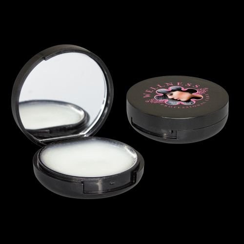 Compact Mirror and Lip Balm - Black