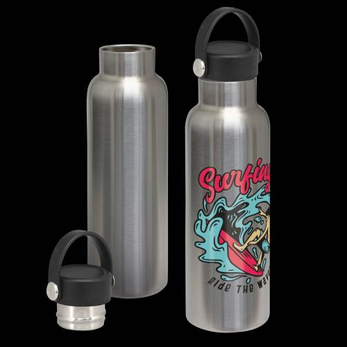 Nomad Vacuum Bottle Stainless - Carry Lid