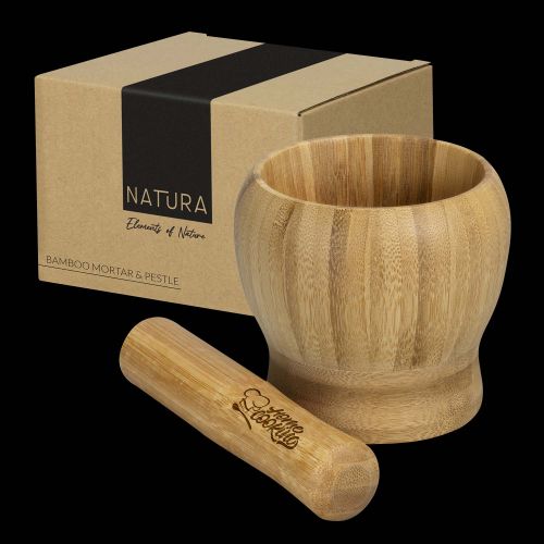 Bamboo Mortar and Pestle