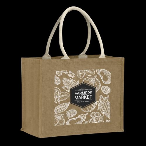 Torino Starch Jute Tote Bag