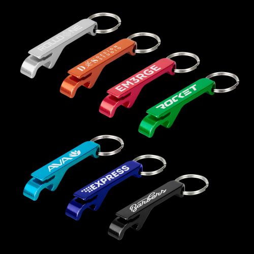 Snappy Metal Bottle Opener Key Ring