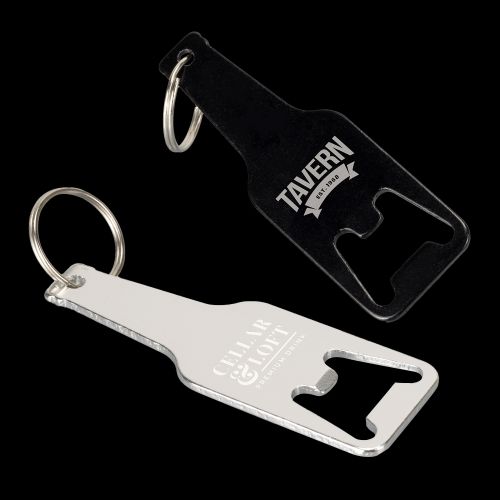 Beverage Bottle Opener Key Ring