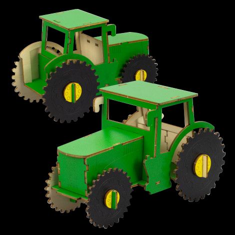 BRANDCRAFT Tractor Wooden Model