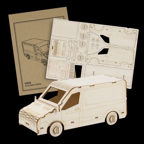 BRANDCRAFT Van Wooden Model