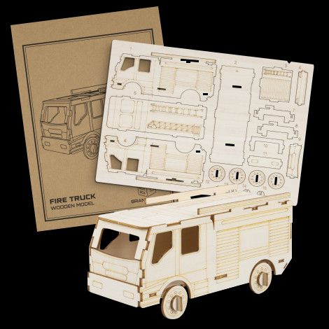 BRANDCRAFT Fire Truck Wooden Model