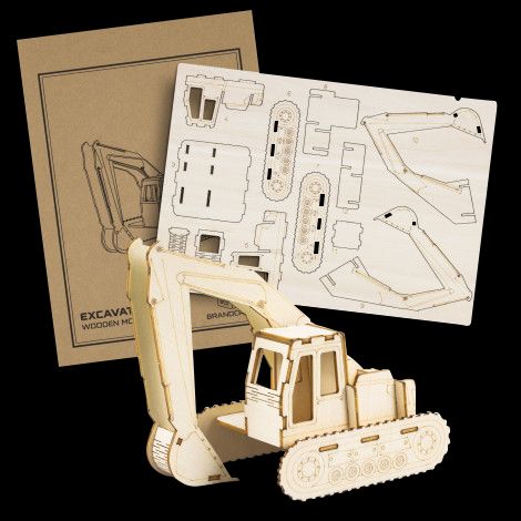 BRANDCRAFT Excavator Wooden Model