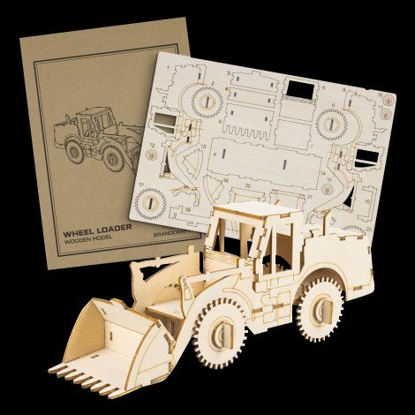 BRANDCRAFT Wheel Loader Wooden Model